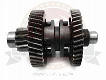 Вал промежуточный 157QMJ (ATV150) T150 с шестернями (L=117mm, (17з, D35мм)) (49з, 36з) (НАБОР)